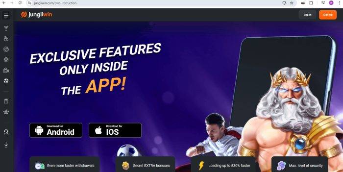 JungliWin Casino Applicatie